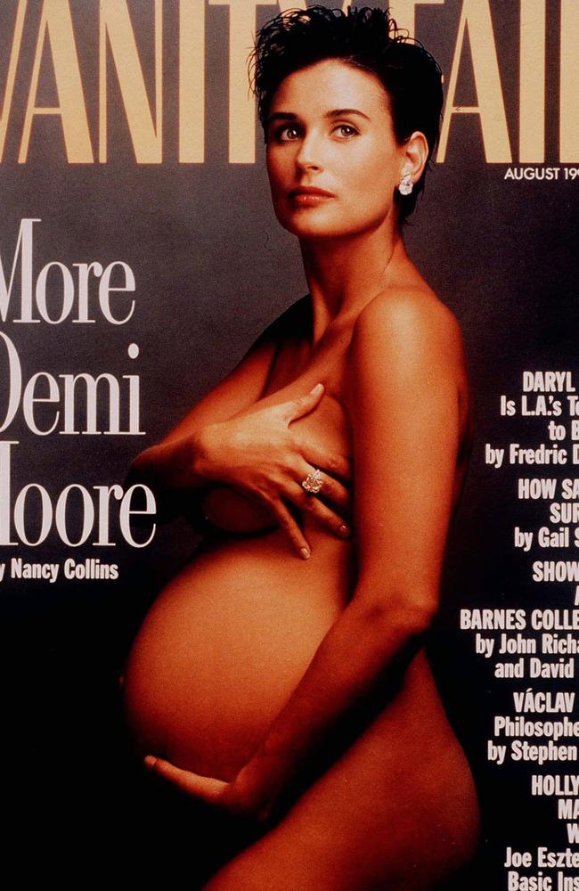 Demi Moore in her famous Vanity Fair cover photo from 1991. Picture: Vanity Fair, AP