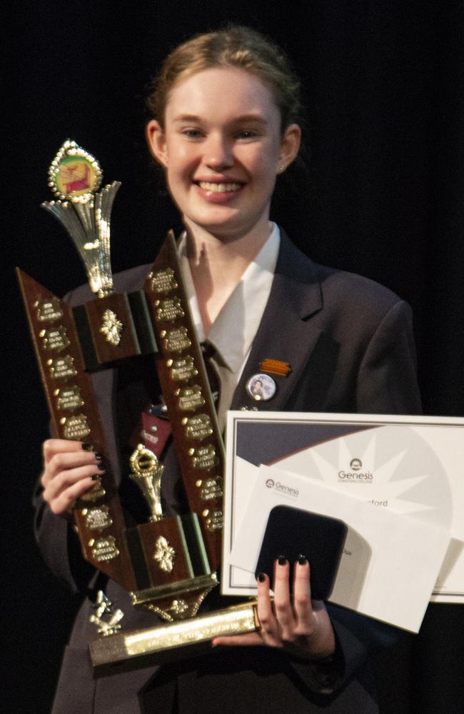 Genesis Christian College Dux of 2019 is Sophie Kingsford.