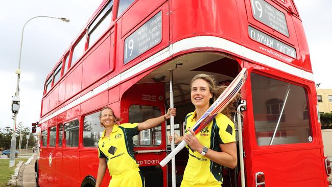 Meg Lanning and Ellyse Perry will spearhead the Southern Stars’ World Cup campaign. Pic: Brett Costello