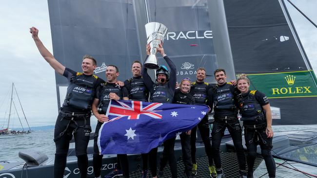 Australia SailGP Team helmed by Tom Slingsby: Thomas Lovelock for SailGP.