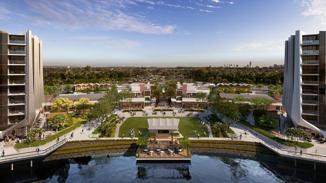 Artist impression of Sunland Group's The Lanes shopping centre