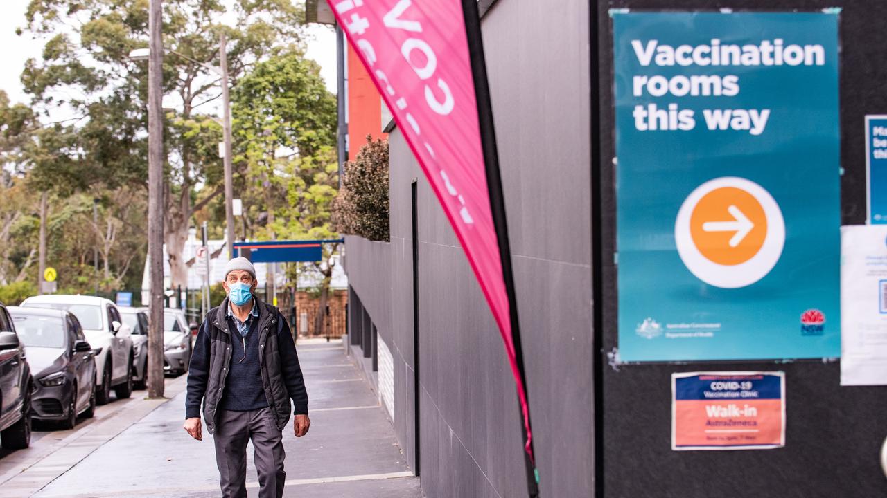 The vaccination centre at Bankstown Sports Club is one of the few places open. Picture: NCA NewsWire/ Flavio Brancaleone