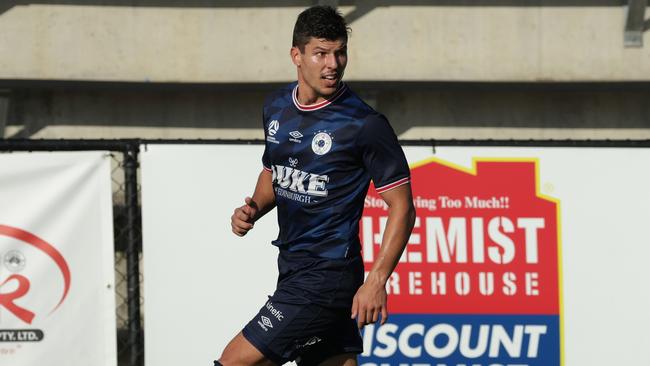 Nick Bavcar in action for Moreland City. Picture: Hamish Blair