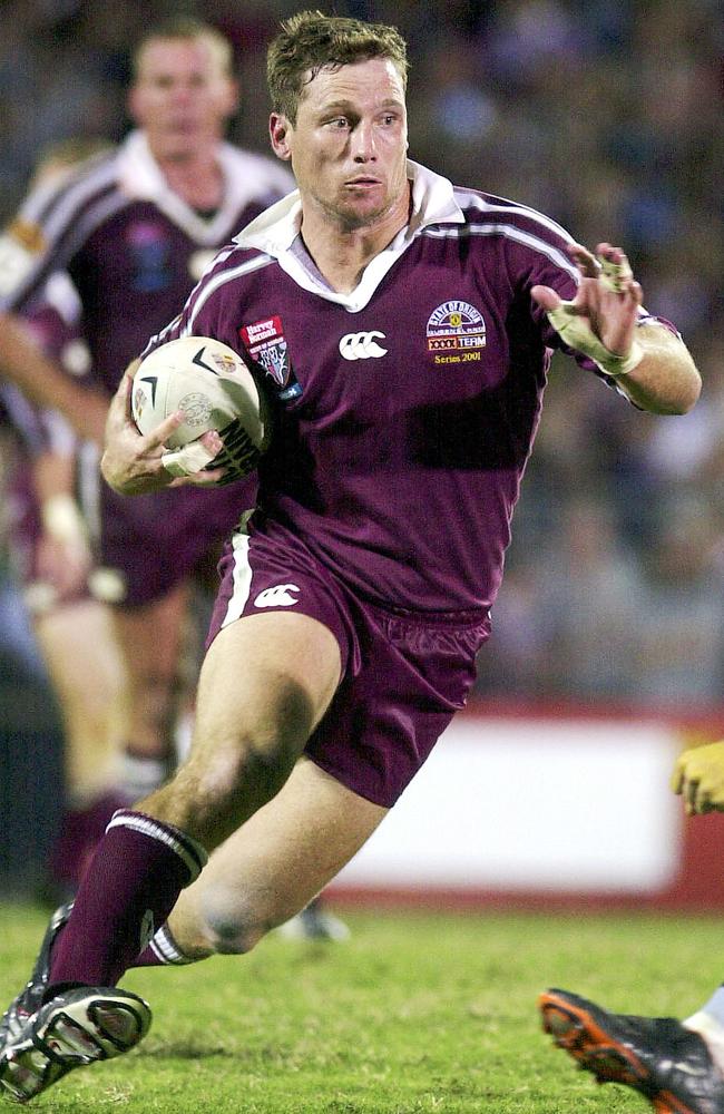 Paul Bowman in game one of the 2001 State of Origin series. Photo: AAP Image/Dave Hunt