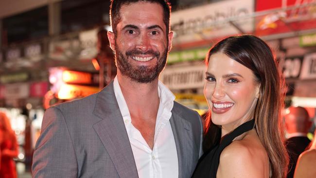 Ben Cutting and wife Erin Holland at the Supercars GC500 Party Under Palms on Pit Lanemore recently. Picture, Portia Large.