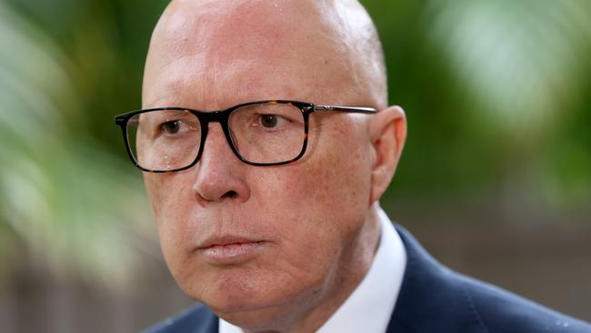 Opposition Leader Peter Dutton missed his usual morning show appearance on Friday amid revelations he billed taxpayers hundreds of thousands for private flights. Picture: NewsWire / Damian Shaw