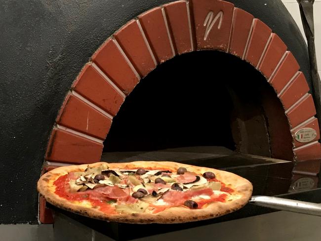 The traditional Italian woodfire pizza. Picture: Jenifer Jagielski