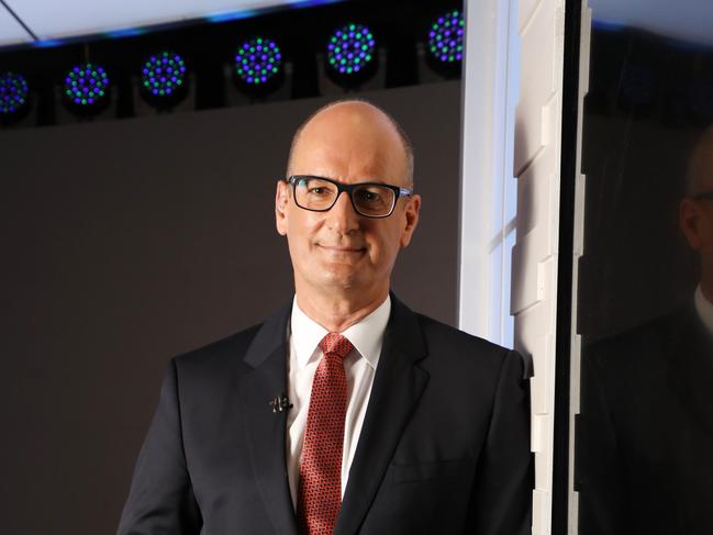 TV presenter David Koch at work at the Channel 7 studios in Martin Place. Picture: Adam Taylor