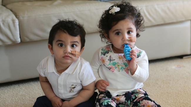 Twins Isaac and Charlize Gravina were born with the rare metabolic disorder propionic acidemia which affects one in 250,000 births in NSW.