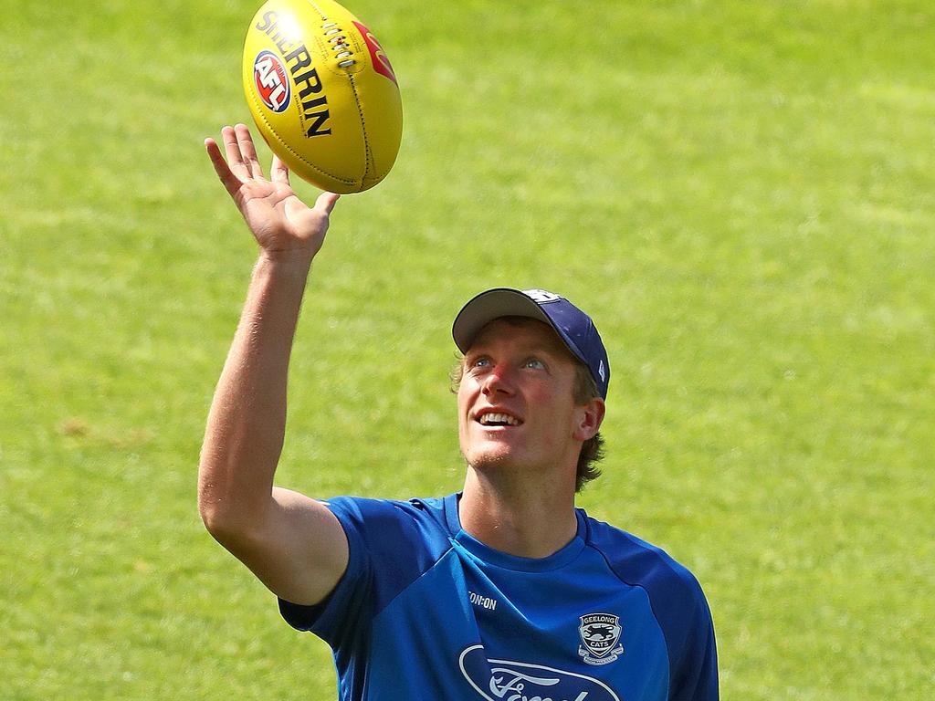 The Cats aren’t putting any expectations on Toby Conway. Picture: Alison Wynd