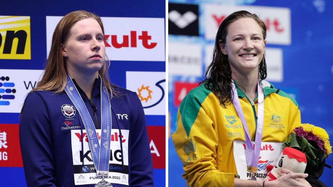 There’s no love lost between Lilly King and Cate Campbell. Photo: Getty.