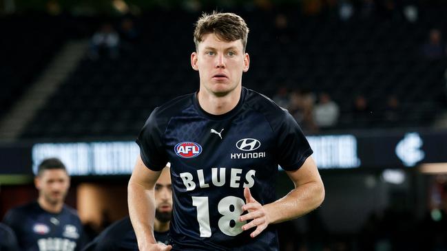 Sam Walsh is a prime trade target this week. Picture: Dylan Burns/AFL Photos via Getty Images