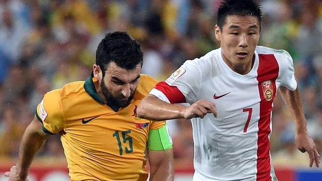 Mile Jedinak struggled to impose himself in the first half.