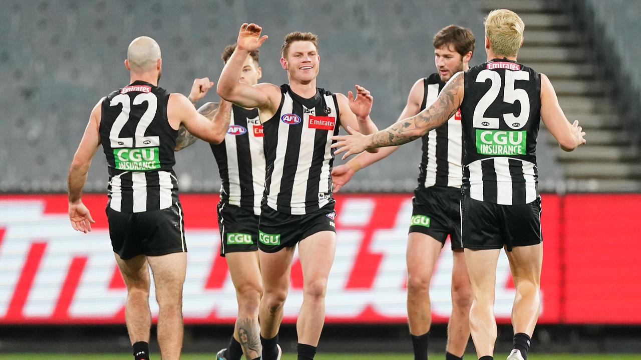 Collingwood remains without a loss in 2020. Photo: Scott Barbour/AAP Image.