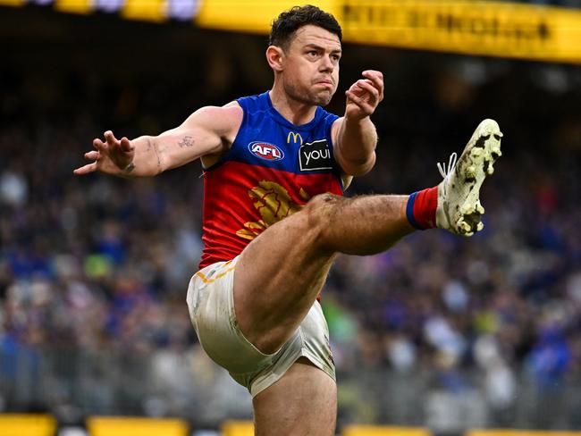 Lachie Neale won’t cop attention from Touk Miller this time. Picture: Getty Images