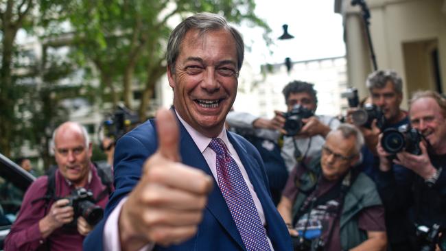 Brexit Party leader Nigel Farage. Picture: Getty Images