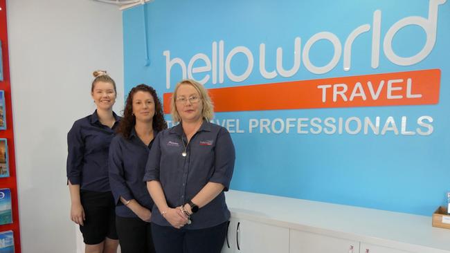 Felicity Dascombe and the Hello World Kingaroy team are encouraging holidaymakers to support local businesses. Photo/Holly Cormack.