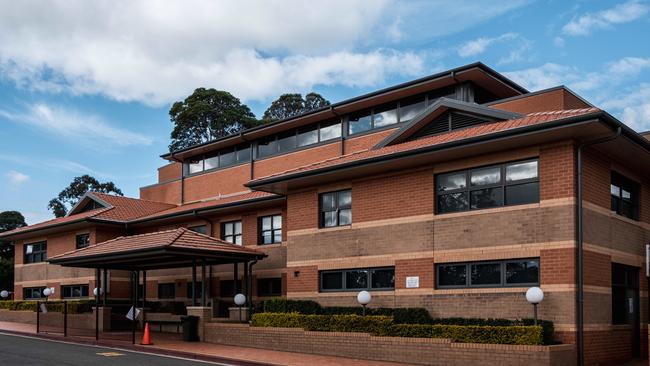 Tangara School for Girls at Cherrybrook, which is at the centre of Sydney’s latest cluster. Picture: Flavio Brancaleone