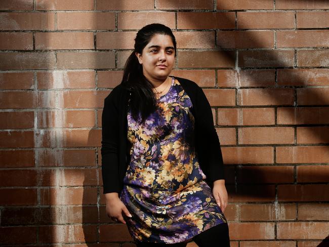 Nafia Khan, 27, tells her story of becoming ‘trapped’. Picture: Richard Dobson