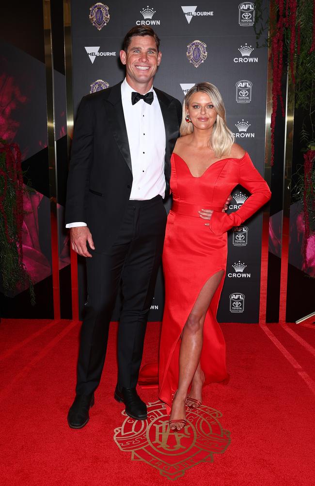 Tom Hawkins and wife Emma Hawkins Picture: Getty