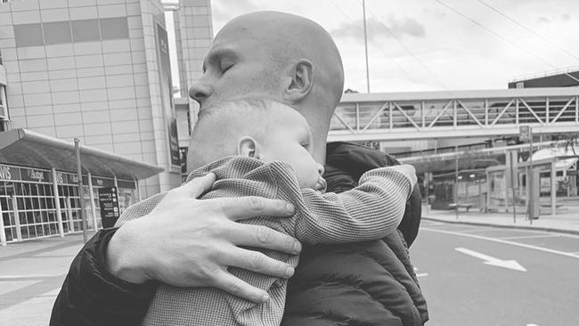 Gary Ablett reunited with his son Levi. Picture: Instagram/@garyablettjnr