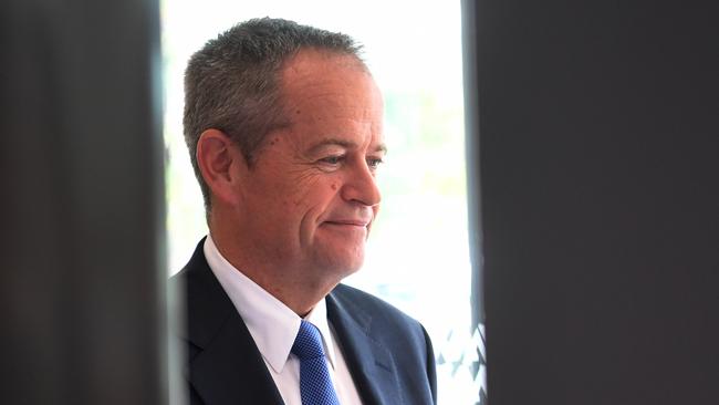 The Leader of the Opposition, Bill Shorten waits for the Newspoll news. Picture: AAP