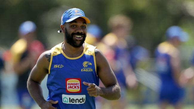 Liam Ryan returned to West Coast training on Monday. Picture: AAP Images