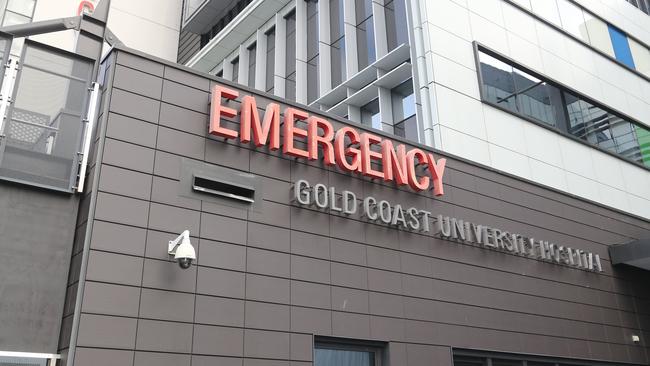 Gold Coast University Hospital was the busiest ED in the state but still performed better than major Brisbane hospitals. Picture: Richard Gosling