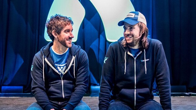 Atlassian co-founders Scott Farquhar and Mike Cannon-Brookes.