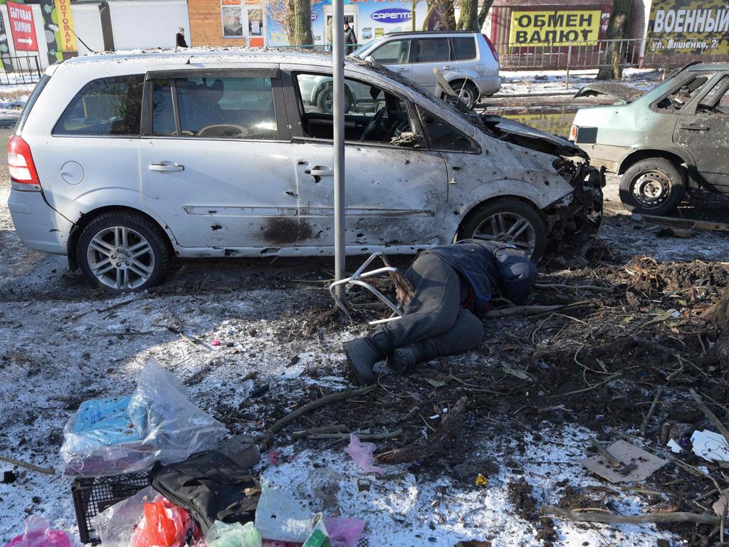 Russia has accused Ukraine of a “horrific” attack on a Russian-held civilian area of Ukraine in Donetsk. Picture: AFP