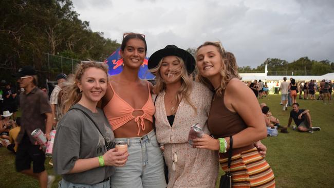 Festival-goers at The Jynx House Amplified music festival in Coolum