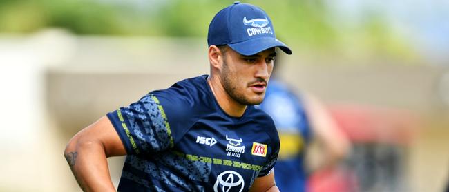 New normal … Hollis was in the headlines for her interview of Cowboys speedster Valentine Holmes. Picture: Alix Sweeney