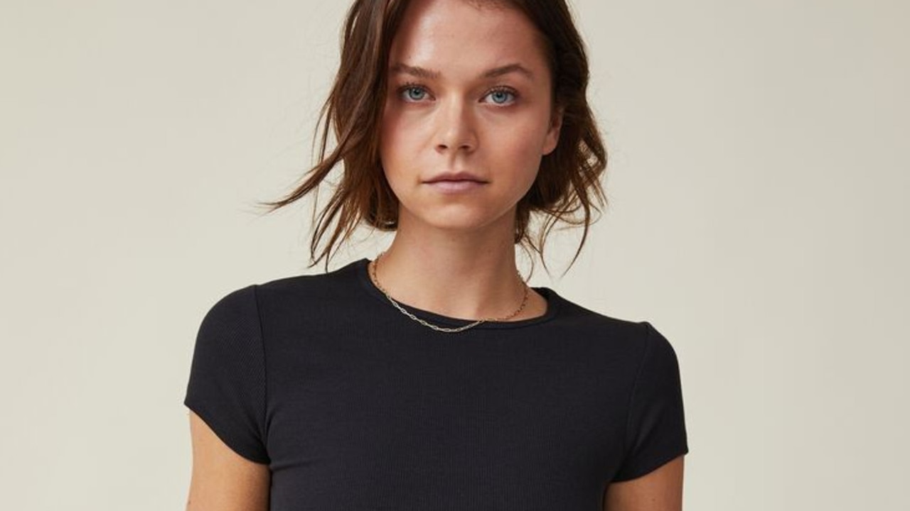Lucky Brand Womens Dropped Shoulder Basic T-Shirt, Off-White, Medium 