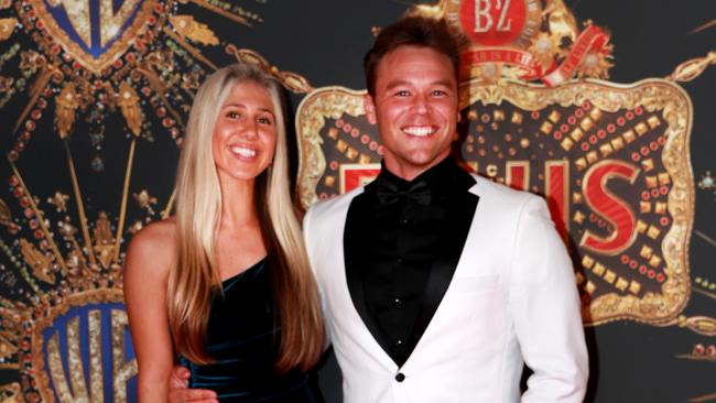 Mr Lewis with partner Pandora Bonsor at the Elvis movie premiere earlier this year. Picture: Scott Powick / NewsCorp