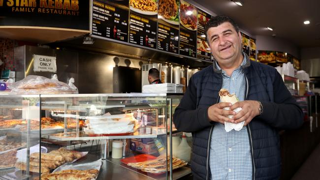 New Star Kebabs owner Atilla Tok. His is one of the busiest kebab shops in NSW. Picture: Jonathan Ng