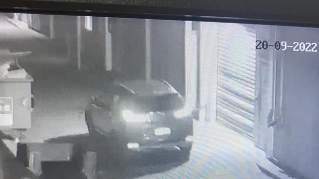 CCTV footage of one of the cars involved at the Westcourt explosion. Picture: Humphrey Hollins.