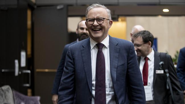 Prime Minister Anthony Albanese at The Australian Outlook Conference this week. Picture: Arsineh Houspian.