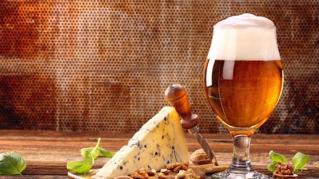 Brown ale works well with the strong flavours of blue cheese.