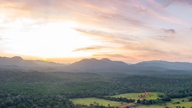 Four parcels of land offer a range of options including cleared pasture, rainforest and access to Claudie River. Picture: supplied.