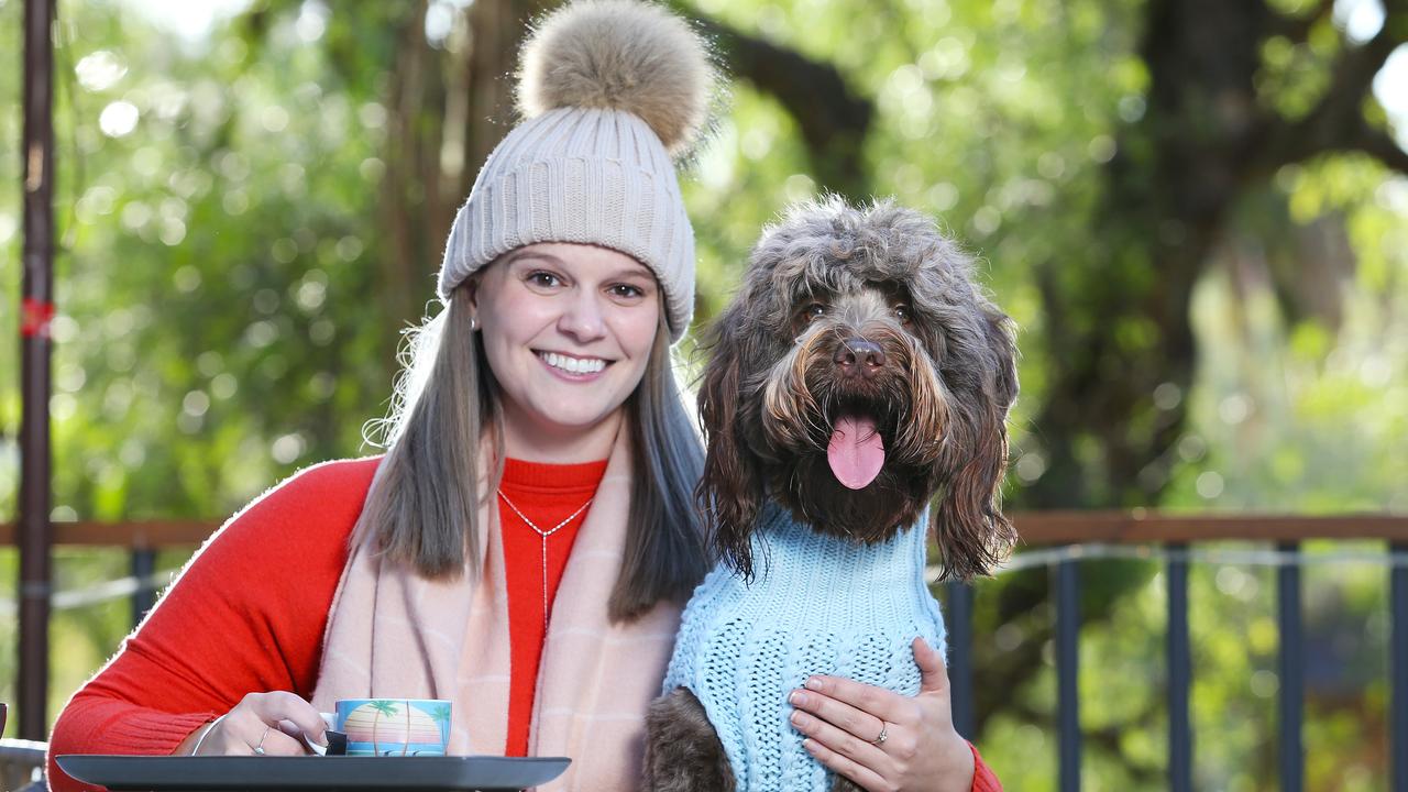 Keep an eye on your pets when they’re rugged up in their winter coats to be sure they don’t get dehydrated. Picture: Rohan Kelly