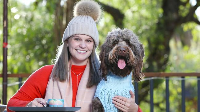 Keep an eye on your pets when they’re rugged up in their winter coats to be sure they don’t get dehydrated. Picture: Rohan Kelly