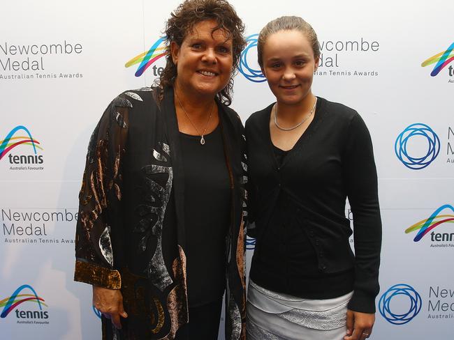 Ash Barty said “to be mentioned in the same sentence” as Evonne Goolagong Cawley “is incredible”.