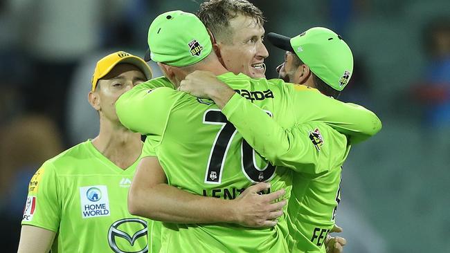 Sydney Thunder took the spoils at the end of a contest they looked out of midway through the hosts’ innings.