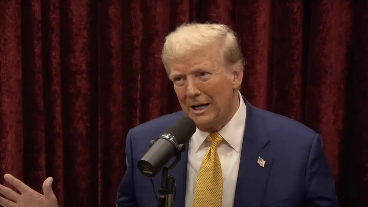 Donald Trump on The Joe Rogan Experience. Picture: YouTube