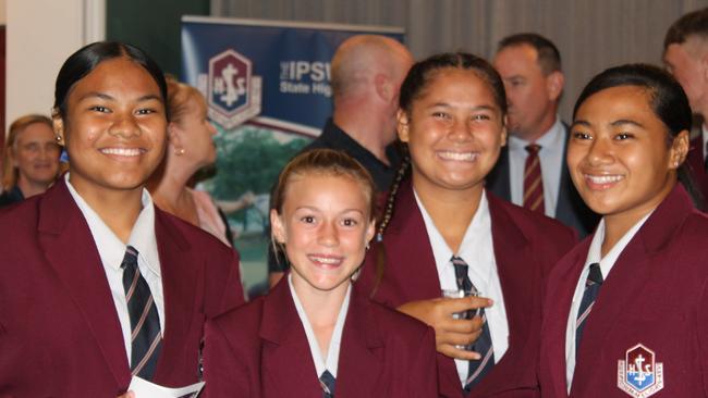 Ipswich State High School students Dmaris Setu, Amber Collins, Summer Hoet and Shalom Sauaso were among the players excited about his year's rugby league program. They shared in the season launch at the Jets Leagues Club on Tuesday night.