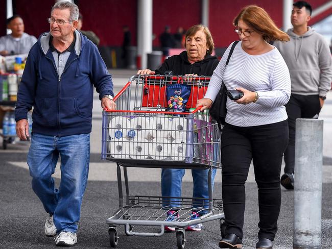 Covid-19 fears have triggered panic-buys on several products including medicines and toilet paper. Picture: AFP