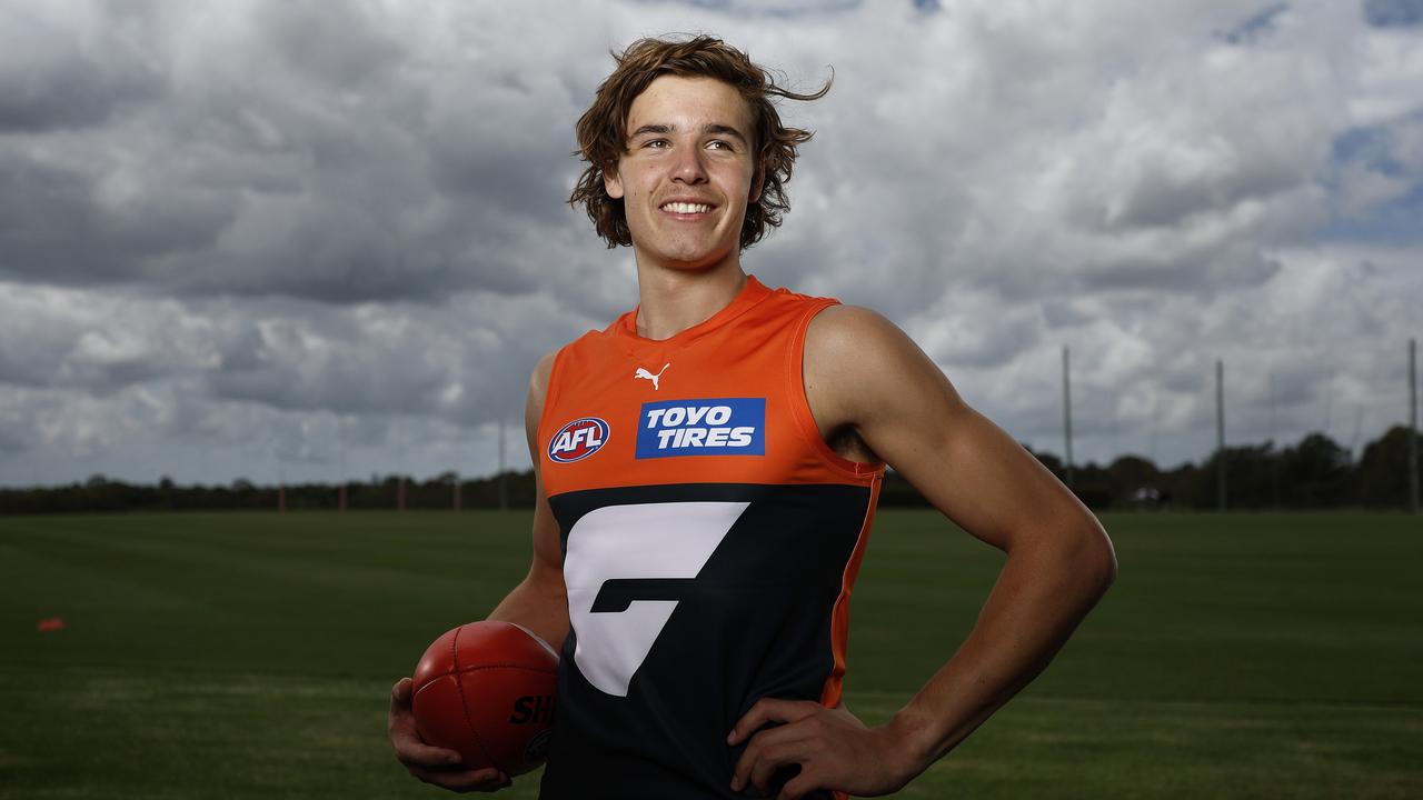 The Giants secured the first pick in the 2022 draft, taking Aaron Cadman after the mega trade. (Image: Phil Hillyard)