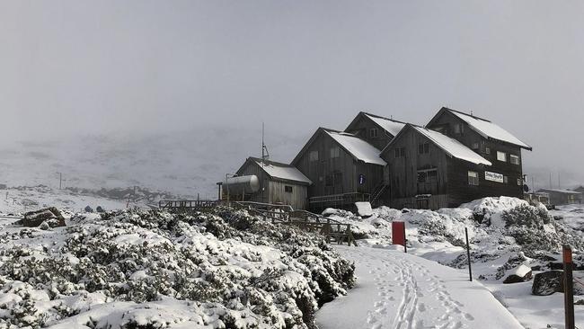 Ben Lomond National Park has reported more than 5cm of snowfall overnight, turning the resort into a winter wonderland. June 18, 2023. Photo: Instagram