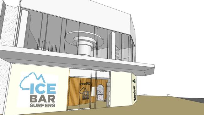 Artist impression of IceBar Surfers Paradise. Picture: Supplied