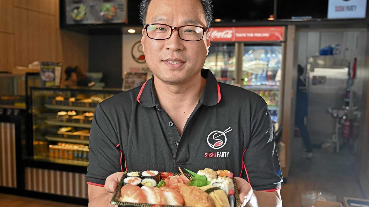 NOW OPEN: Sushi Party owner John Lee opened his new business on Thursday. Picture: Cordell Richardson